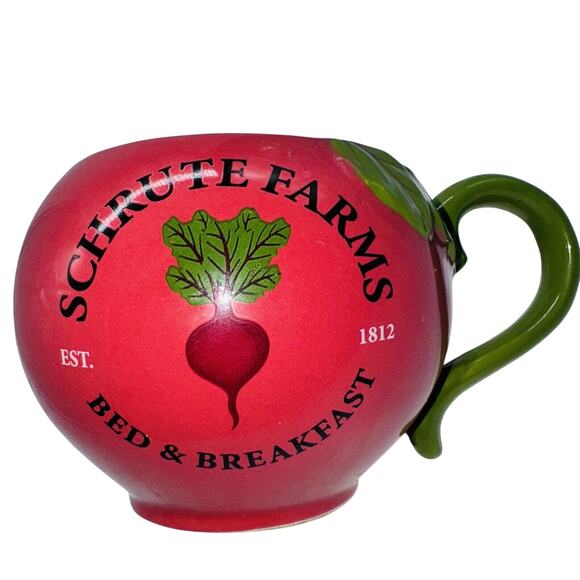 The Office Dwight Schrute Farms Red Beet Coffee Mug Cup Scranton Pennsylvania - Picture 1 of 10